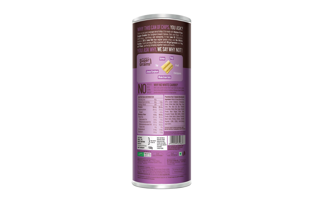 Ritebite Max Protein 7 Grain Protein Snack Cream & Onion   Jar  150 grams